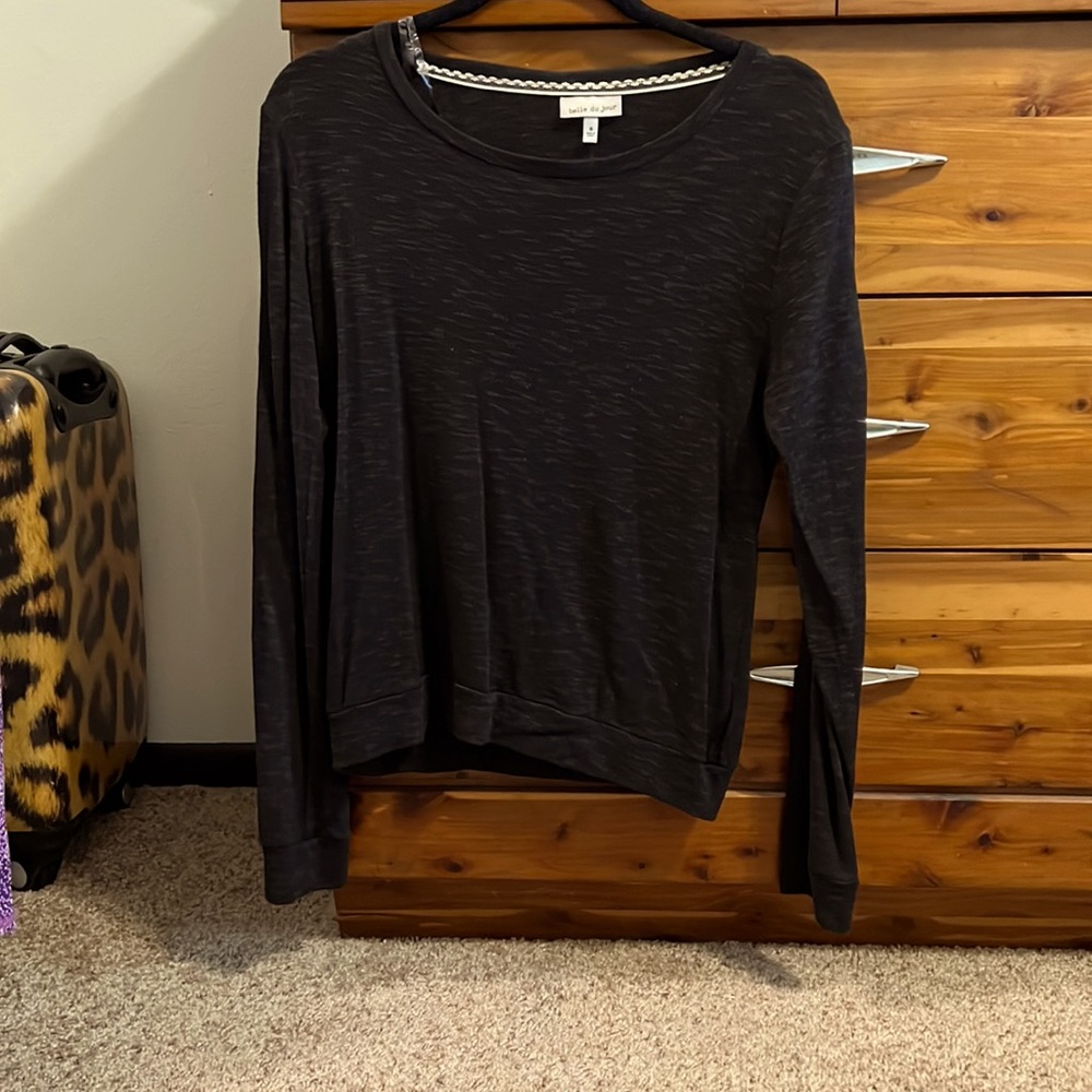 Belle du jour shirt. Size Small. Criss cross sleeves.